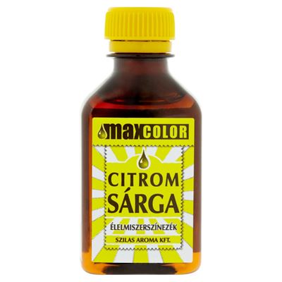 MAX Color citromsárga élelmiszerszínezék 30 ml
