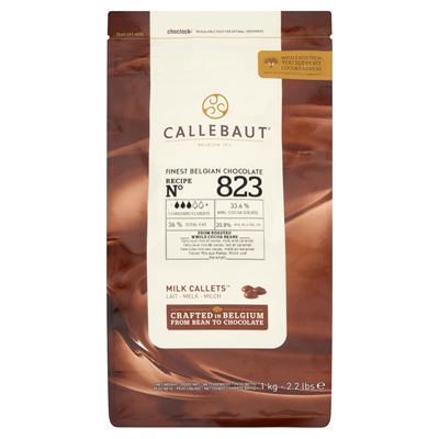 Callebaut 823NV tejcsokoládé pasztillák 1 kg