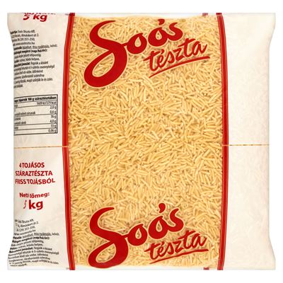 Soós csiga 4 tojásos száraztészta 5 kg