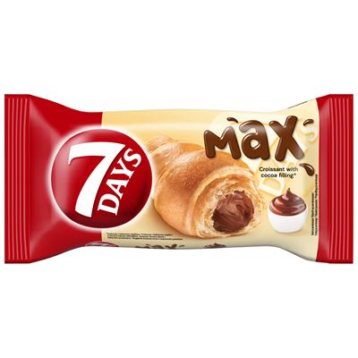7DAYS Max croissant kakaós töltelékkel 80 g