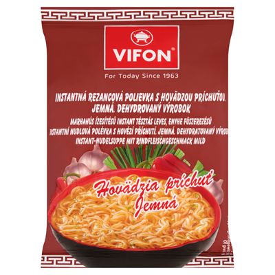 Vifon Marhahús Ízesítésű Instant Tésztás Leves 60 g