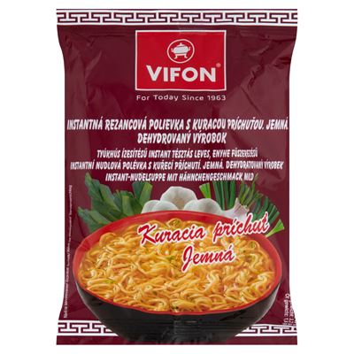 Vifon Tyúkhús Ízesítésű Instant Tésztás Leves, Enyhe Fűszerezésű 60 g