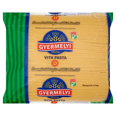 Gyermelyi Vita Pasta spagetti durum száraztészta 5 kg