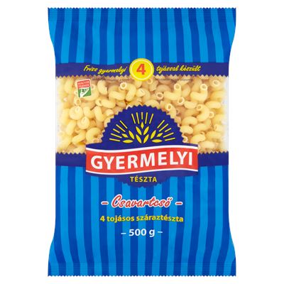 Gyermelyi Csavartcső 4 Tojásos Száraztészta 20 x 500 g