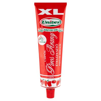 Univer Magyar Ízek XL Piros Arany csípős ételízesítő paprikakrém 240 g