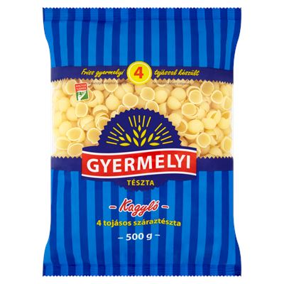 Gyermelyi Kagyló 4 Tojásos Száraztészta 20 x 500 g