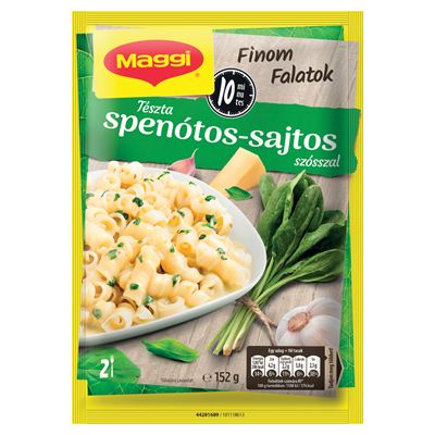 Maggi Finom Falatok tészta spenótos-sajtos szósszal 152 g