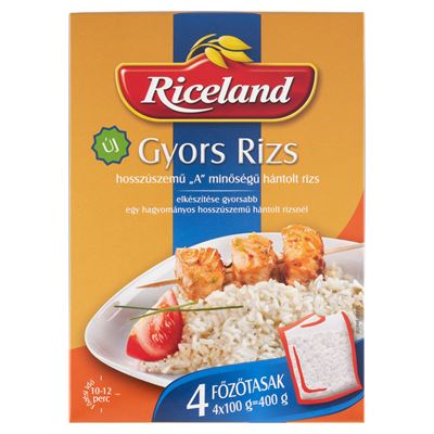Riceland Gyors Rizs "A" minőségű hosszúszemű hántolt rizs 4 x 100 g (400 g)