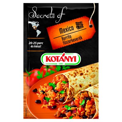 KOTÁNYI Secrets of Mexico burrito fűszerkeverék 20 g