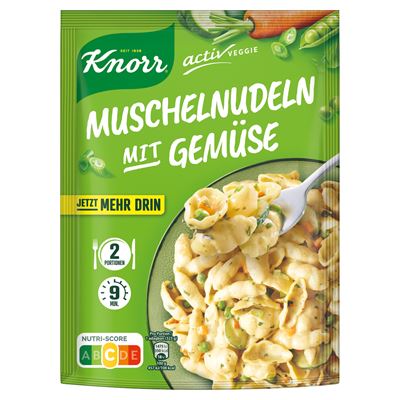 Knorr Activ Veggie tészta tejszínes-zöldséges szószban 172 g