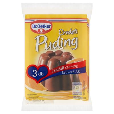 Dr. Oetker Eredeti Puding Csokoládéízű Gluténmentes 3 x 44,5 g