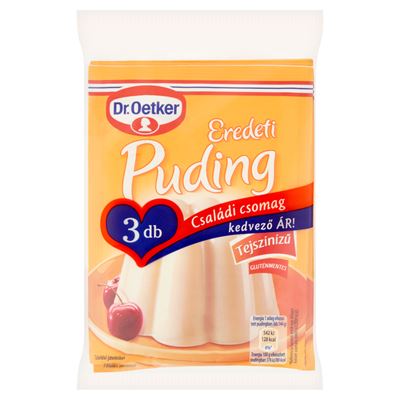 Dr. Oetker Eredeti Puding Tejszínízű Gluténmentes 3 x 40 g