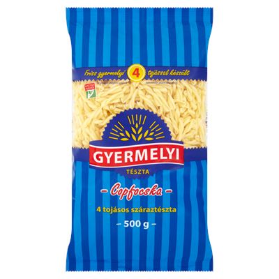 Gyermelyi Copfocska 4 Tojásos Száraztészta 20 x 500 g