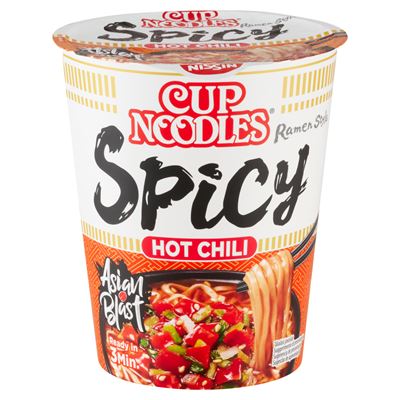 Nissin Cup Noodles instant tésztaleves csípős fűszeres ízesítéssel ázsiai módra 66 g