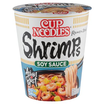 NISSIN Smack noodles instant tésztaleves, garnélarák ízesítéssel ázsiai módra 63 g