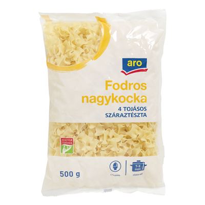 aro Fodros Nagykocka 4 Tojásos Száraztészta 500 g
