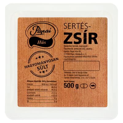 Pápai Hús Sertészsír 500 g