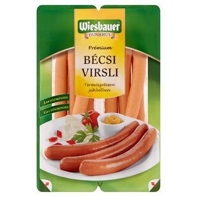 Wiesbauer Prémium Bécsi Sertésvirsli 2 x 200 g