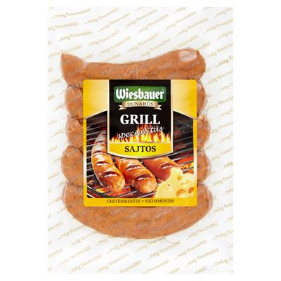 Wiesbauer Sajtos Grillkolbász 300 g