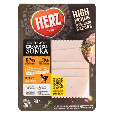 Herz füstölt-főtt csirkemell sonka 90 g