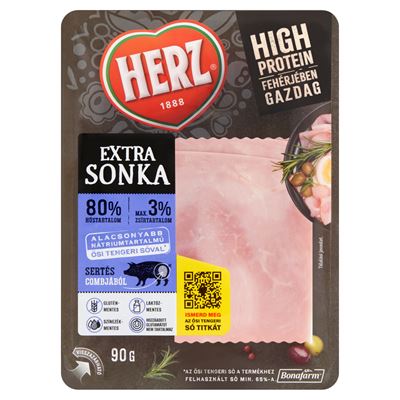 Herz szeletelt extra sonka 90 g