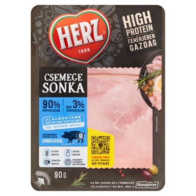 Herz szeletelt csemege sonka 90 g