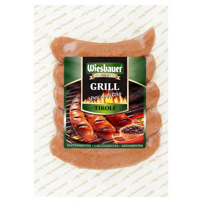 Wiesbauer Tiroli Grillkolbász Védőgázos 300 g