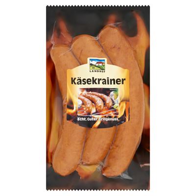 Landhof Gorumet Sajtos grillkolbász 360g