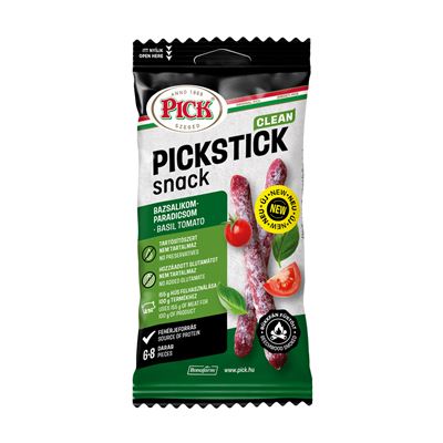 PICKSTICK Paradicsomos-Bazsalikomos Szalámi Snack 60 g