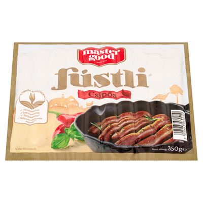 master good sága Füstli Csípős, Füst Ízesítésű Virsli Csirkehúsból, Jalapeno Paprikával 350 g