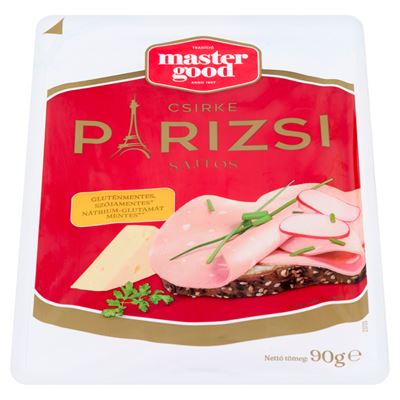 master good Sága Füstlizer Szeletelt Sajtos Párizsi 90 g