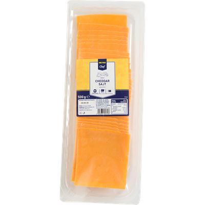 METRO Chef Szeletelt Vörös Cheddar Sajt 500 g