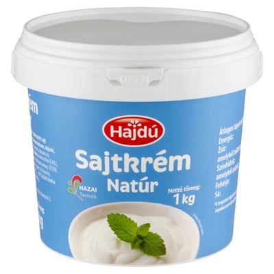 Hajdú natúr sajtkrém 1 kg