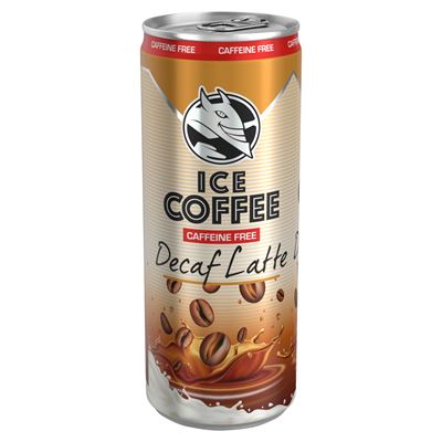 HELL Ice Coffee Decaf Latte UHT koffeinmentes ital tejjel és koffeinmentes kávékivonattal 250 ml