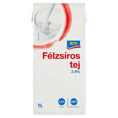 aro Félzsíros UHT Tej 2,8 % 12 x 1 l