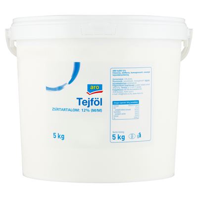 aro félzsíros tejföl 12% 5 kg