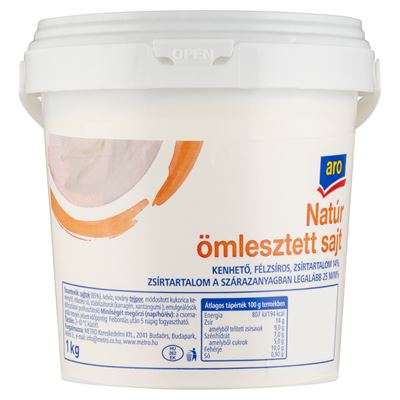 aro Natúr Ömlesztett Kenhető, Félzsíros Sajt 1 kg