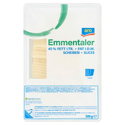 aro Szeletelt Emmentáli Sajt 500 g