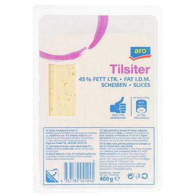 aro Tilsiter Szeletelt Sajt 400 g