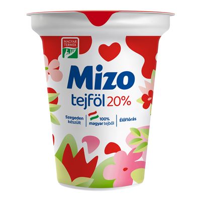 Mizo tejföl 20%-os, GMO mentes, 330g
