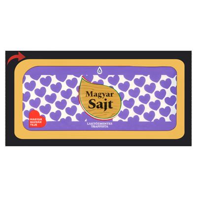 Magyar Sajt zsíros, félkemény, laktózmentes felezett trappista sajt 700 g