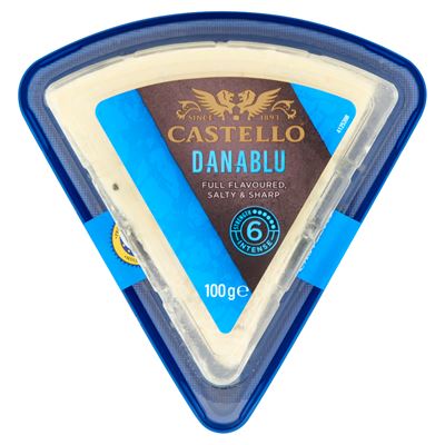 CASTELLO Danablu 50+ dán zsírdús, kékpenésszel érő félkemény sajt 100 g