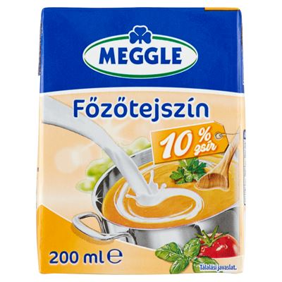 MEGGLE UHT Félzsíros Főzőtejszín 10 % 18 x 200 ml