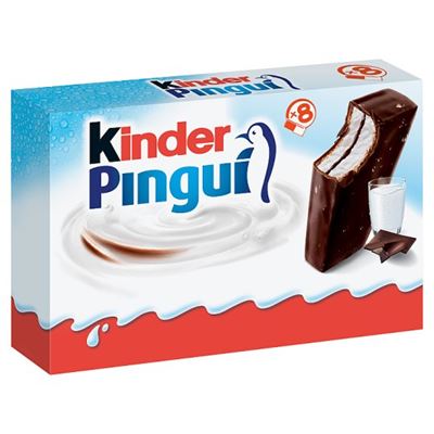 kinder Pingui Cacao tejes és kakaós krémmel töltött sütemény étcsokoládé bevonattal 8 x 30 g (240 g)