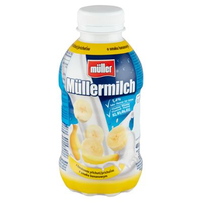 Müller Müllermilch Banán Ízű Zsírszegény Tejital 400 ml
