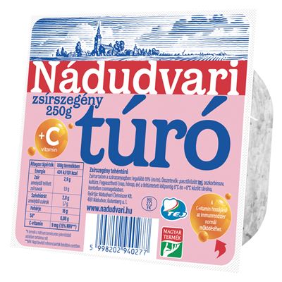 Nádudvari zsírszegény túró 250 g