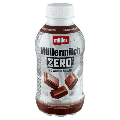 Müller Müllermilch Zero csokoládé ízű zsírszegény tejital édesítőszerekkel 400 ml