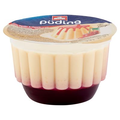 Müller grízpuding meggy ízű öntettel 450 g