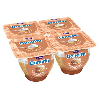 DANONE Danette Paris Brest ízű réteges tejdesszert 4 x 90 g (360 g)