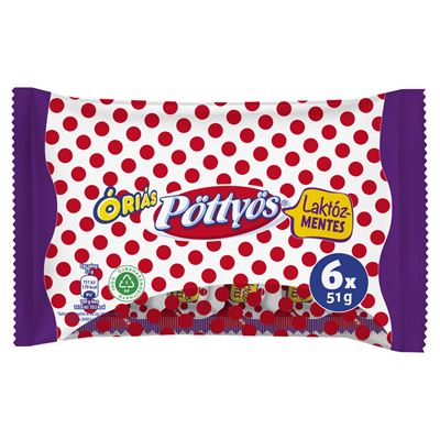 Pöttyös Óriás Laktózmentes Túró Rudi 6 x 51 g